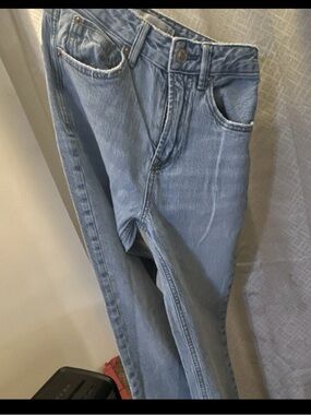 stradivarius Light Blue Straight Leg Men's Jeans